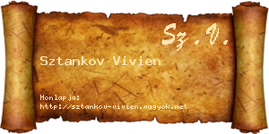 Sztankov Vivien névjegykártya